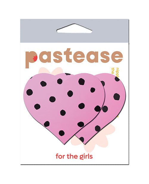 The Soft Hum Pastease Heart w/Polka Dot - Pink/Black O/S