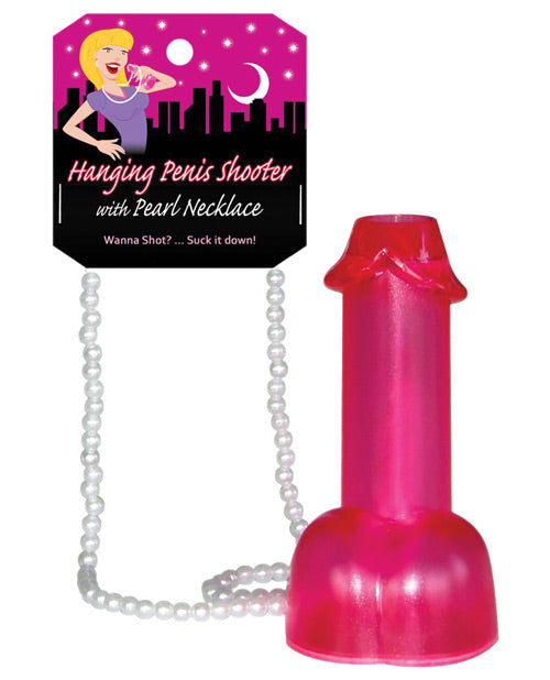 The Soft Hum Hanging Penis Shooter w/Pearl Necklace
