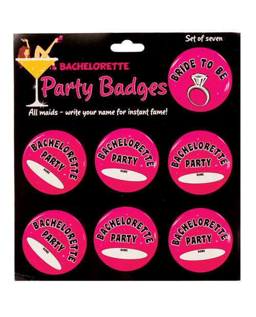 The Soft Hum Bachelorette Party Badges - Pack of 7