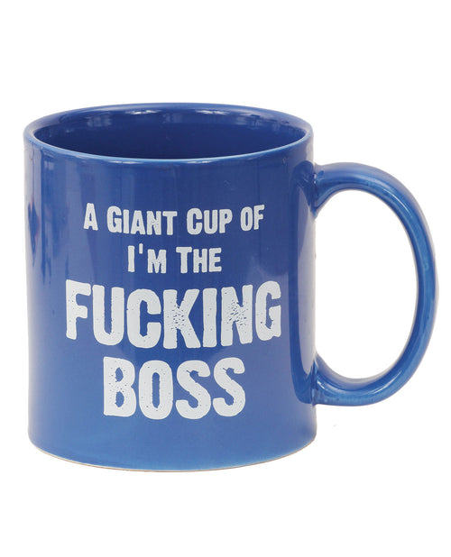 The Soft Hum Attitude Mug A Giant Cup of I'm the Fucking Boss - 22 oz