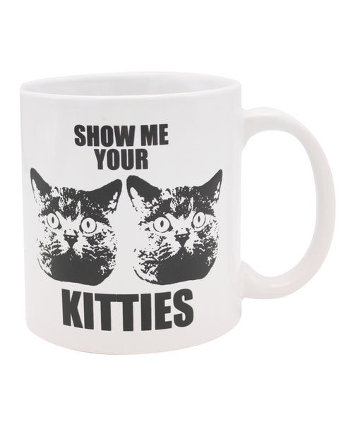 The Soft Hum Attitude Mug Show Me Your Kitties - 22 oz