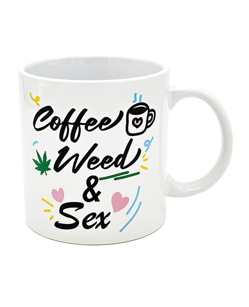 The Soft Hum Attitude Mug Coffee, Weed &amp; Sex - 22 oz