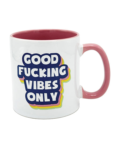 The Soft Hum Attitude Mug Good Fucking Vibes Only - 22 oz