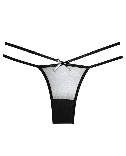 Adore Sheer Naughty Vanilla Panty Black O/S (2)