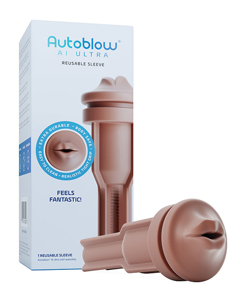 The Soft Hum Autoblow AI Ultra Mouth Sleeve - Brown