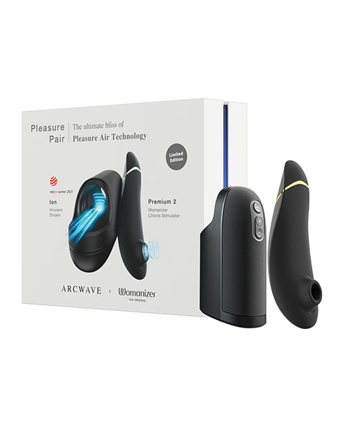The Soft Hum Arcwave Ion / Womanizer Premium 2 Pleasure Pair - Black