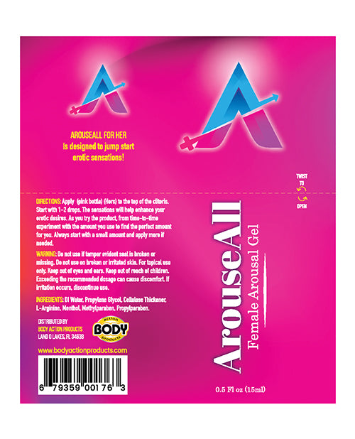 The Soft Hum ArouseAll Female Stimulating Gel - .5 oz Bottle - Image 2