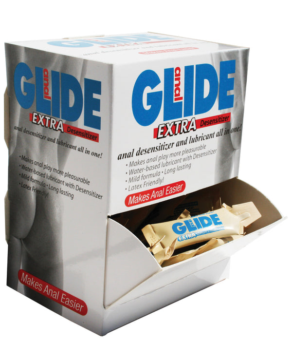 Anal Glide Extra Sample Packet - Box of 50