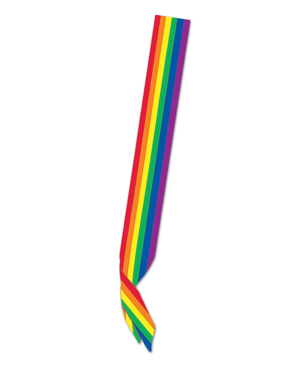 The Soft Hum Pride Satin Sash - Rainbow