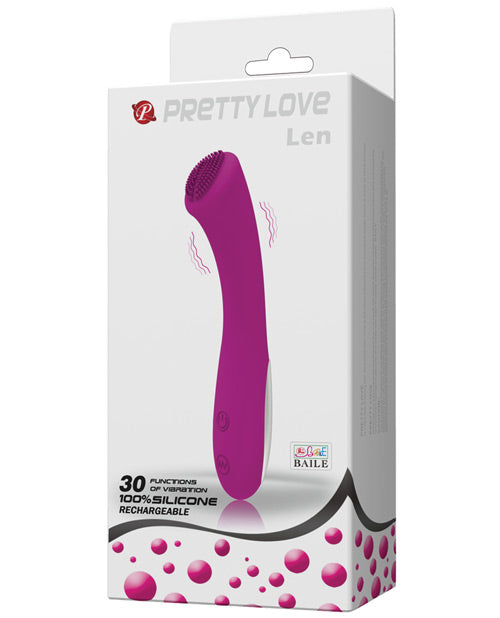 The Soft Hum Pretty Love Len Rechargeable Wand 30 Functions - Purple