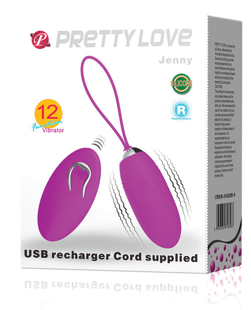 The Soft Hum Pretty Love Jenny Remote Control Bullet Vibe - Fuchsia
