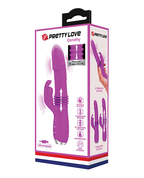 The Soft Hum Pretty Love Dorothy Thrusting Rabbit - Fuchsia