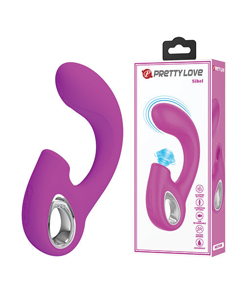 The Soft Hum Pretty Love Sibel Tapping Rabbit G Vibrator - Fuchsia