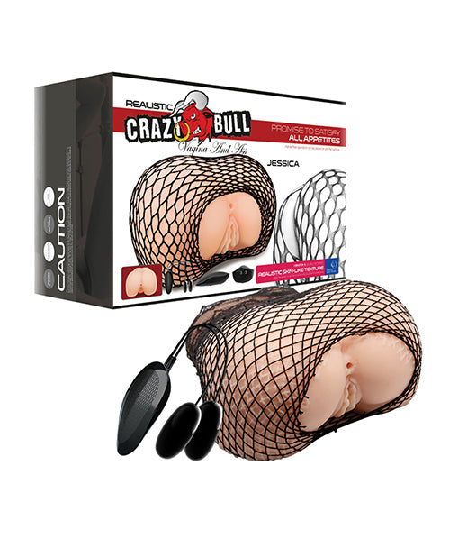 Crazy Bull Anal &amp; Vagina Masturbator - Ivory