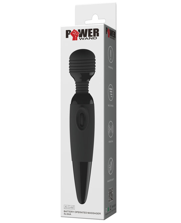 The Soft Hum Pretty Love Power Wand Vibrator - Black