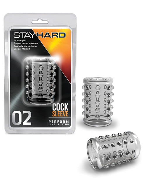 The Soft Hum Blush Stay Hard Cock Sleeve 02 - Clear