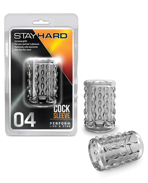 The Soft Hum Blush Stay Hard Cock Sleeve 04 - Clear