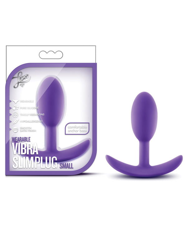 The Soft Hum Blush Luxe Wearable Vibra Slim Plug Small - Purple