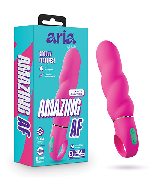 The Soft Hum Aria - Amazing AF 2.0 - Rechargeable Vibe - Fuchsia