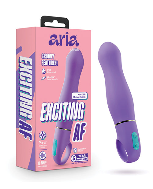 The Soft Hum Aria - Exciting AF 2.0 - Rechargeable Vibe - Indigo