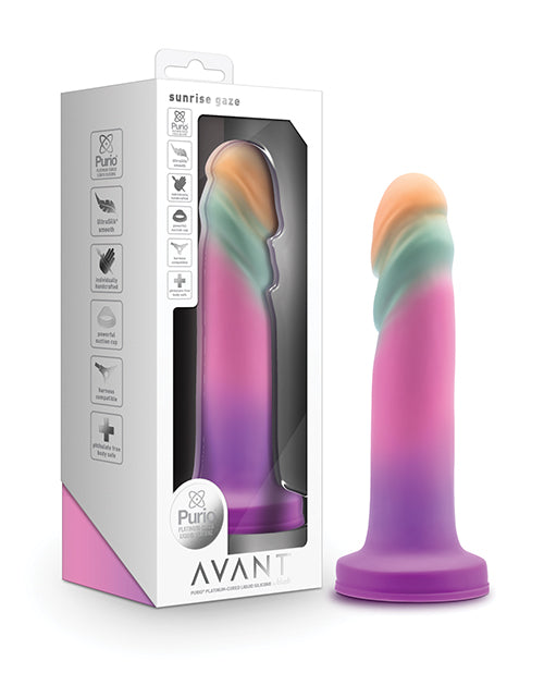 The Soft Hum Blush Avant Sunrise Gaze Silicone Dildo - Sherbet