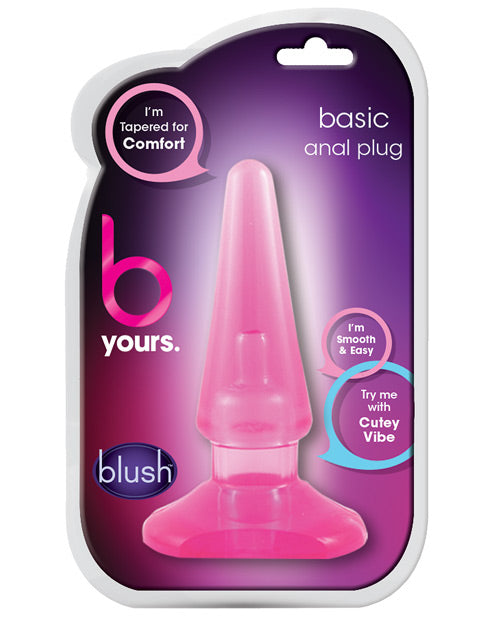 The Soft Hum Blush B Yours Basic Anal Plug - Pink