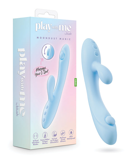 The Soft Hum Blush Play With Me Moondust Magic Vibrator - Blue