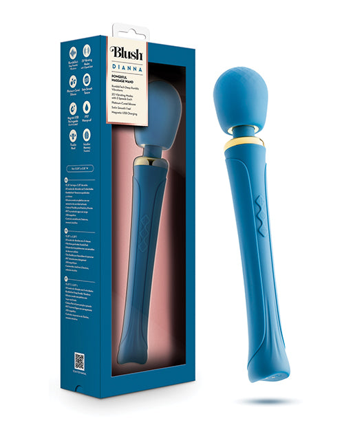 The Soft Hum Blush Dianna Wand Massager - Teal