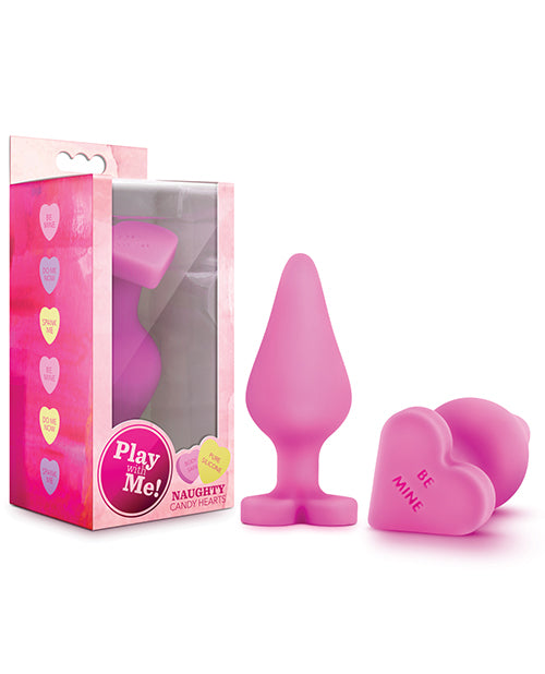 The Soft Hum Blush Play With Me Naughty Candy Heart Be Mine Plug - Pink