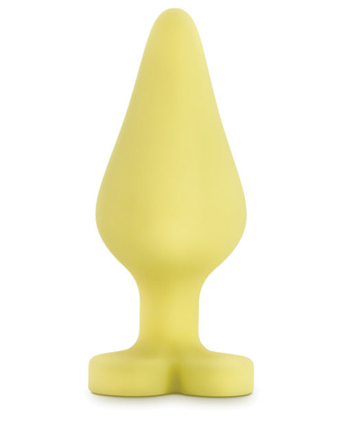 The Soft Hum Blush Play With Me Naughty Candy Heart Spank Me Plug - Yellow