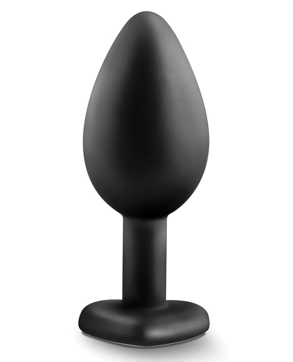 The Soft Hum Blush Temptasia Bling Plug w/Gem Small - Black