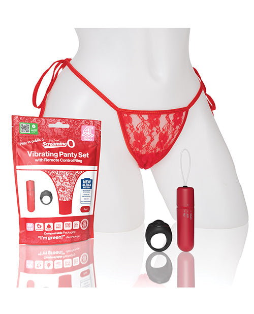 The Soft Hum Screaming O My Secret 4T Panty Vibe w/Remote - Red
