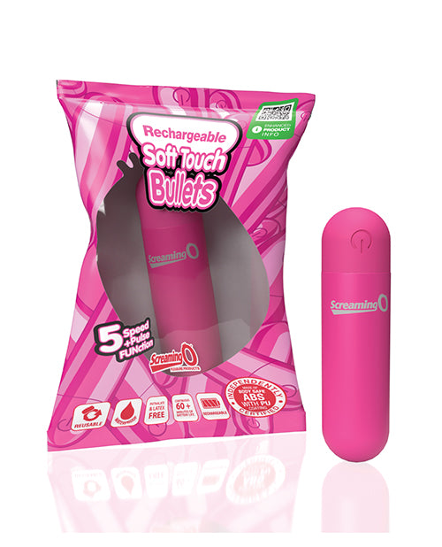 The Soft Hum Screaming O Soft Touch Rechargeable Bullet - Pink