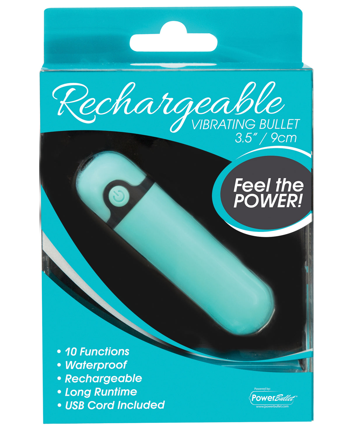 The Soft Hum Simple &amp; True Rechargeable Vibrating Bullet - Teal