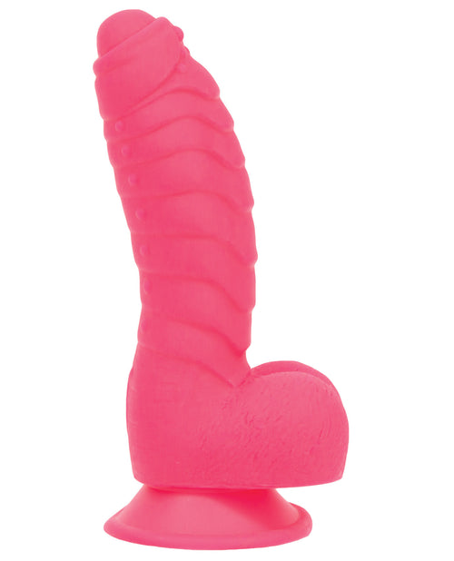 The Soft Hum Addiction Tom 7" Dildo - Hot Pink - Image 2