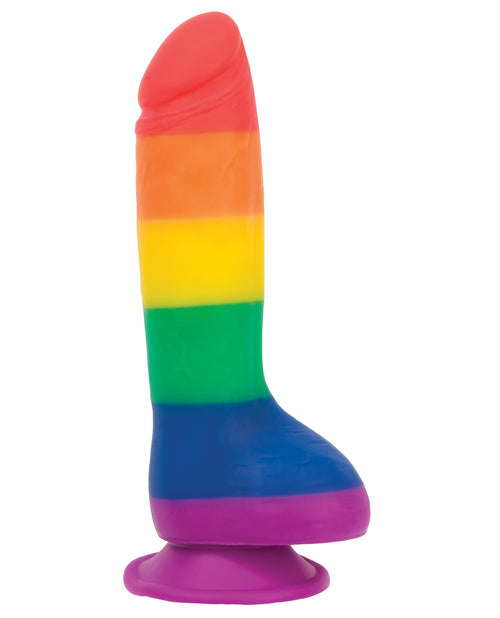 The Soft Hum Addiction Justin 8" Dildo - Rainbow - Image 2