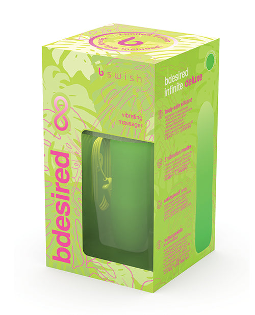 The Soft Hum Bdesired Infinite Deluxe LE Paradise Vibrator - Green
