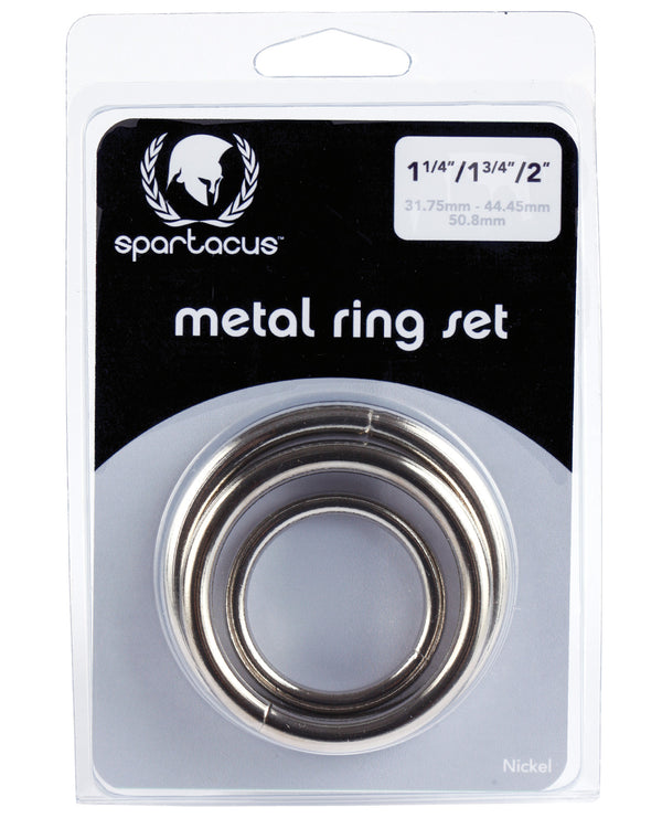 The Soft Hum Spartacus Metal Ring Set - Pack of 3