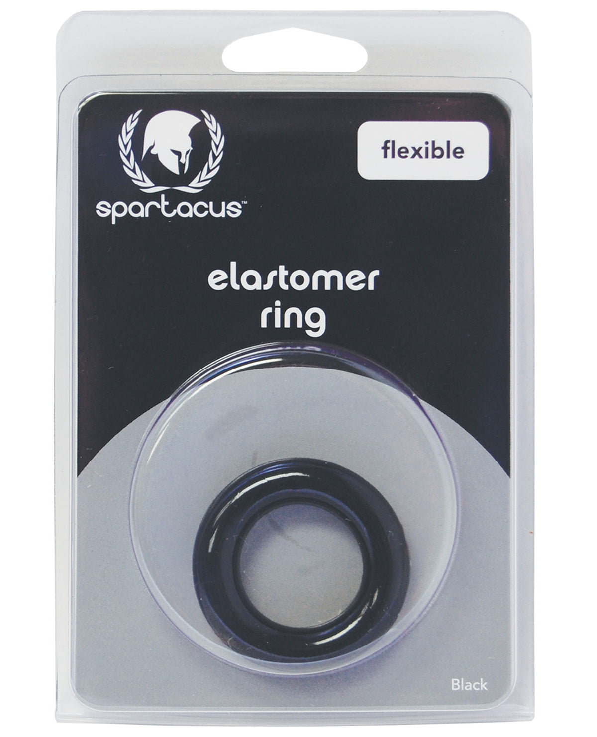The Soft Hum Spartacus Elastomer Relaxed Fit Cock Ring - Black