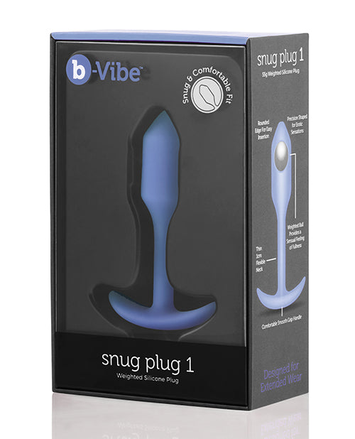 The Soft Hum b-Vibe Weighted Snug Plug 1 - 55 g Violet