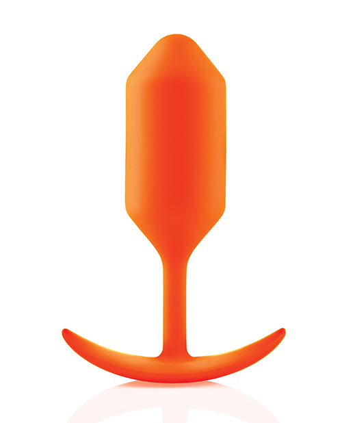 The Soft Hum b-Vibe Weighted Snug Plug 3 - 180 g Orange - Image 2