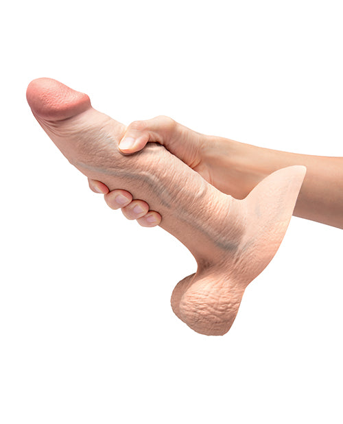 The Soft Hum b-Vibe Slipskin 9" Girthy - Cream - Image 2