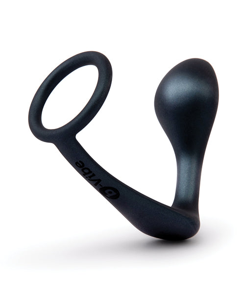 The Soft Hum b-Vibe Butties Ringer Cock Ring &amp; Prostate Plug - Black - Image 2