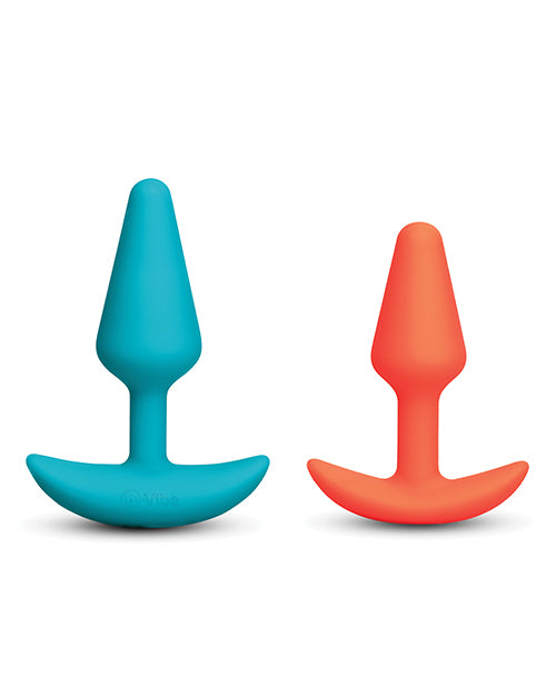 The Soft Hum Anal Training Bundle 2-Piece Set Includes Beginner Plug &amp; Rechargeable Vibrating Plug w/Remote