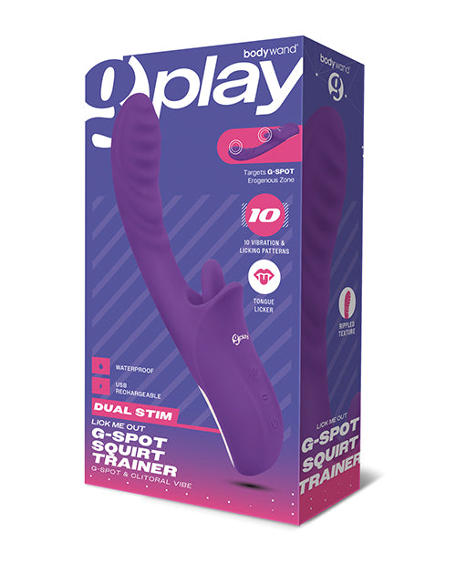 The Soft Hum Bodywand G-Play Lick Me Out Squirt Trainer - Purple