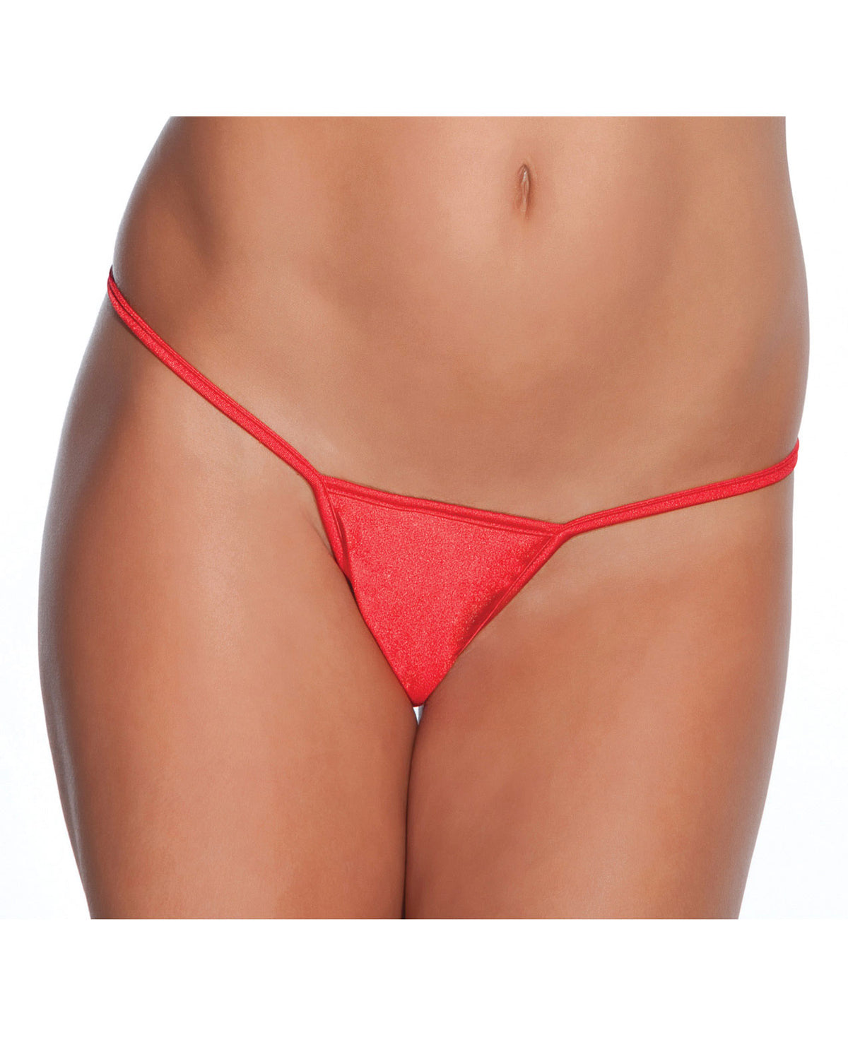 The Soft Hum Low Rise Lycra G-String Red XL