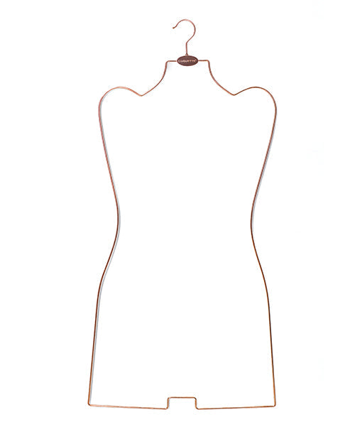 Coquette Branded Metal Body Hanger - Rose Gold