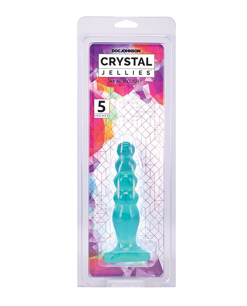 The Soft Hum Crystal Jellies Anal Delight 5" - Teal