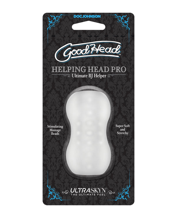 The Soft Hum GoodHead Helping Head Pro ULTRASKYN Stroker - Frost
