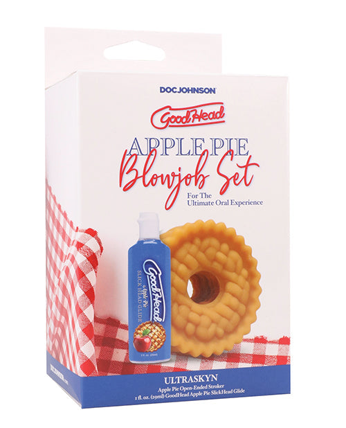 GoodHead - Apple Pie Blowjob Set Includes Stroker &amp; Slick Head Glide - 1 oz Bottle Apple Pie